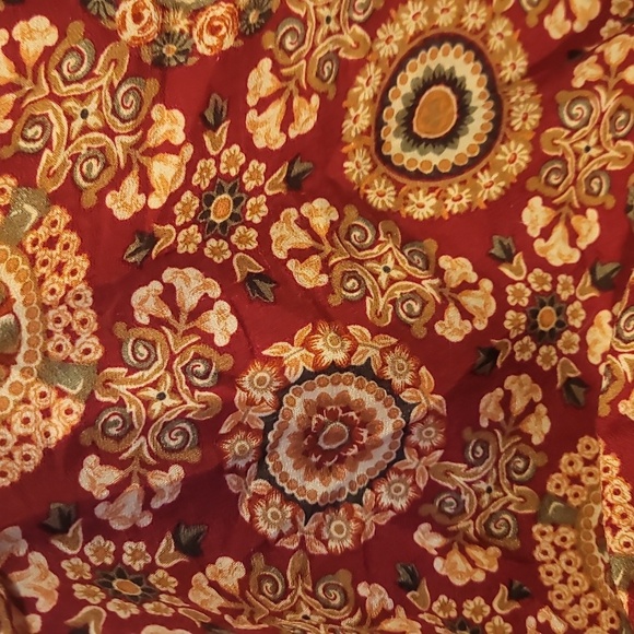 vintage Sequel Floral medallion Patterned blouson smocked waist dress 20w - Picture 7 of 7